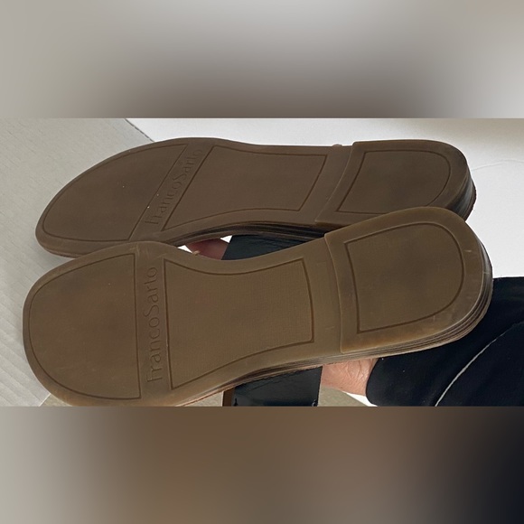 Franco Sarto Pre-Owned Gainer Black Sandals Size 8.5 - Picture 5 of 8